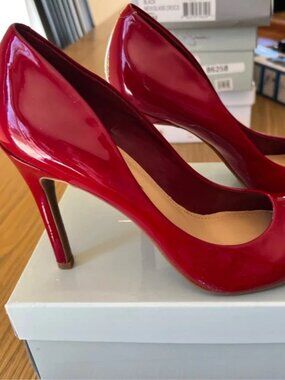 Red Patent Leather Heels
